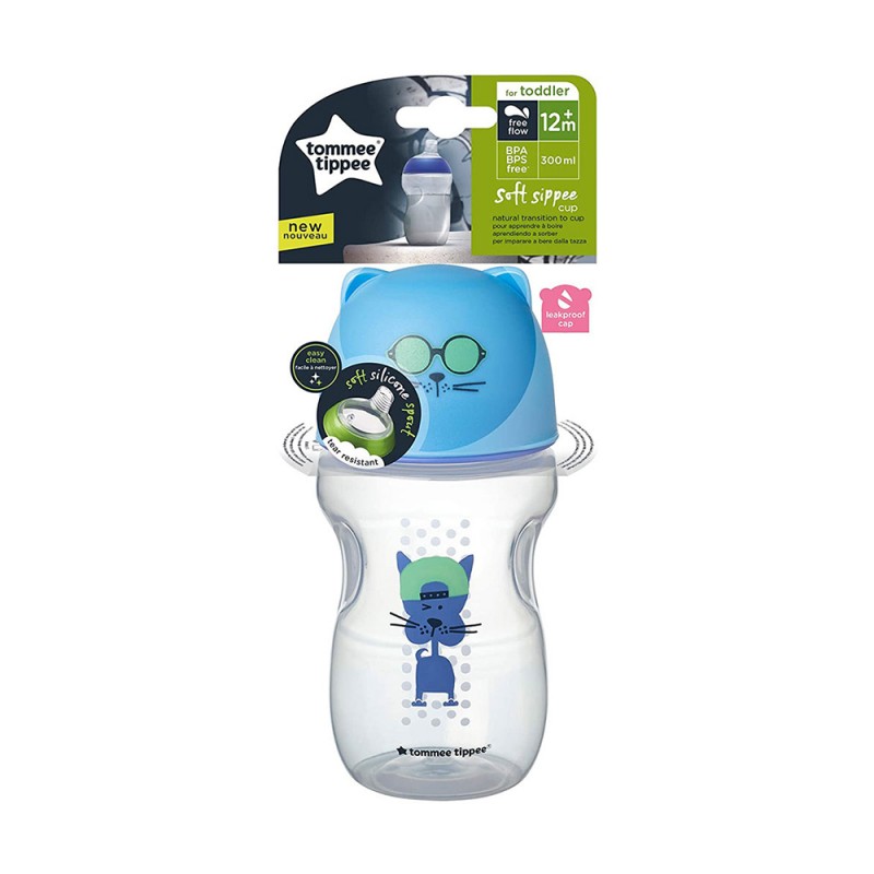 لیوان آبمیوه خوری 12+ ماه تامی تیپی tommee tipee ظرفیت 300 میلی لیتر
