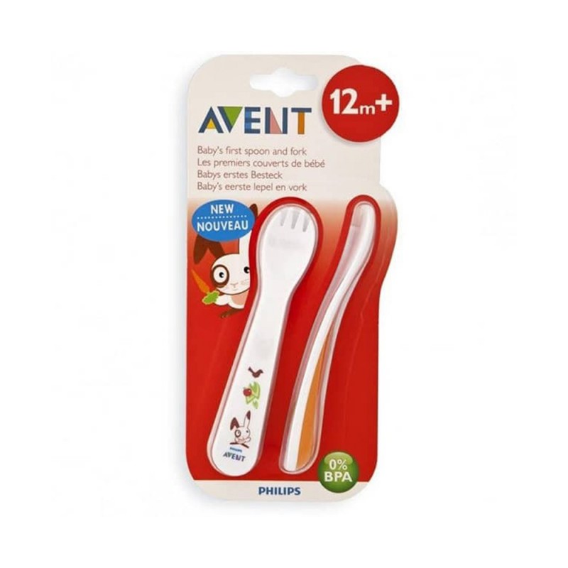 ست قاشق و چنگال +12 ماه فیلیپس اونت Philips Avent