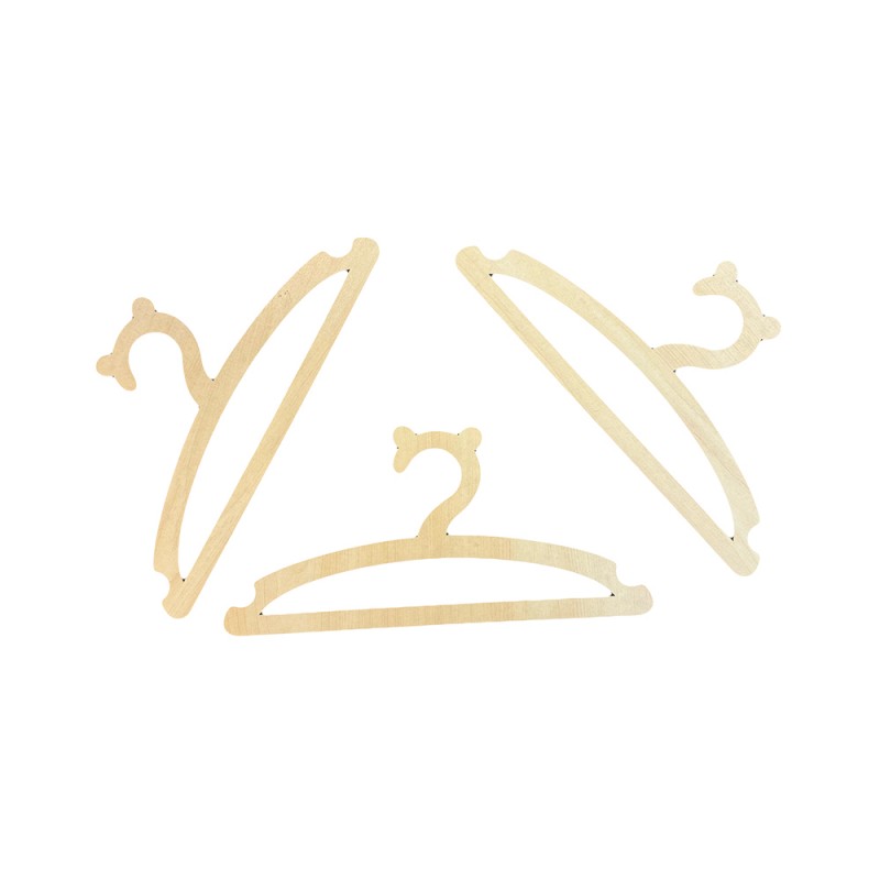 چوب لباسی چوبی کودک طرح گوش خرسی