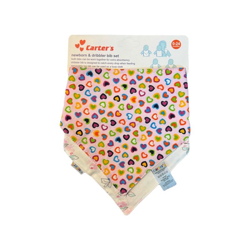 پیش بند سه گوش 0-24 ماه کارترز Carter’s  بسته دو عددی