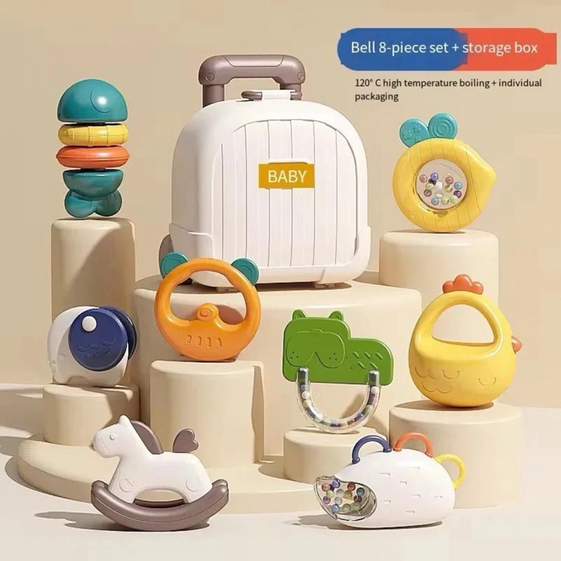 ست جغجغه و دندانگیر چمدانی ویوا کیدز Viva Kids بسته هشت عددی کد6661/2