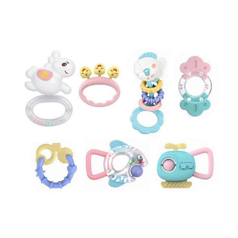 ست جغجغه و دندانگیر  نوزاد هانگر HUANGER کد 123