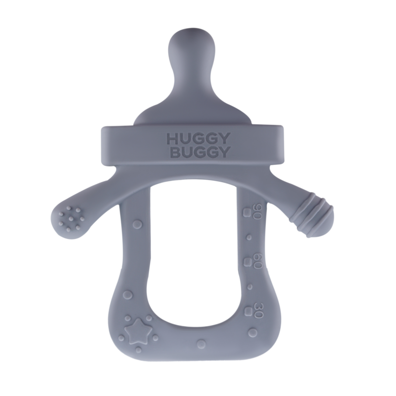 دندانگیر سیلیکونی هاگی باگی Huggy Buggy طرح شیشه شیر