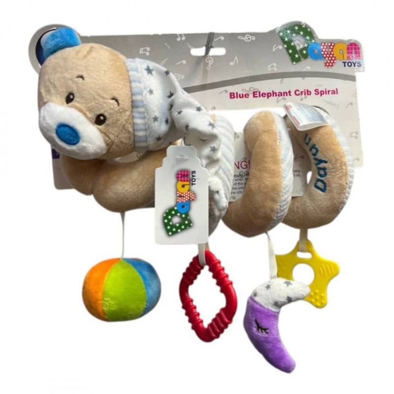 آویز مارپیچ تخت کودک دایان تویز Dayan toys طرح خرس