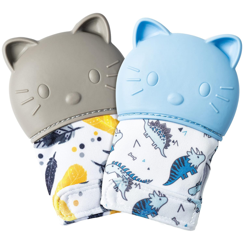 دندانگیر کودک دستکشی طرح گریه