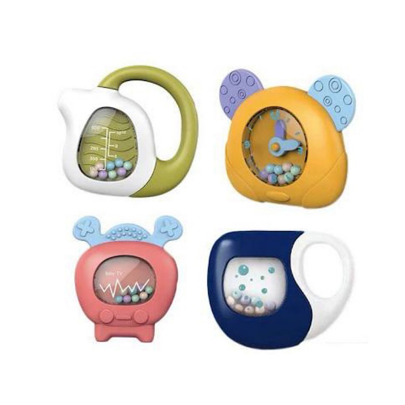 ست جغجغه و دندانگیر ویوا کیدز vivakids بسته چهار عددی کد 1159