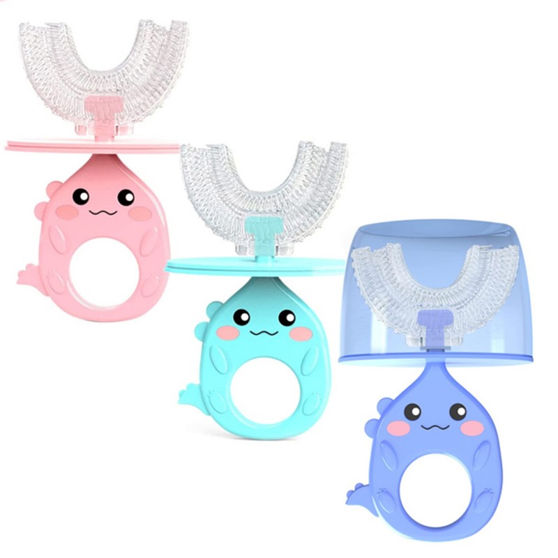 مسواک چرخشی سیلیکونی طرح دایناسور