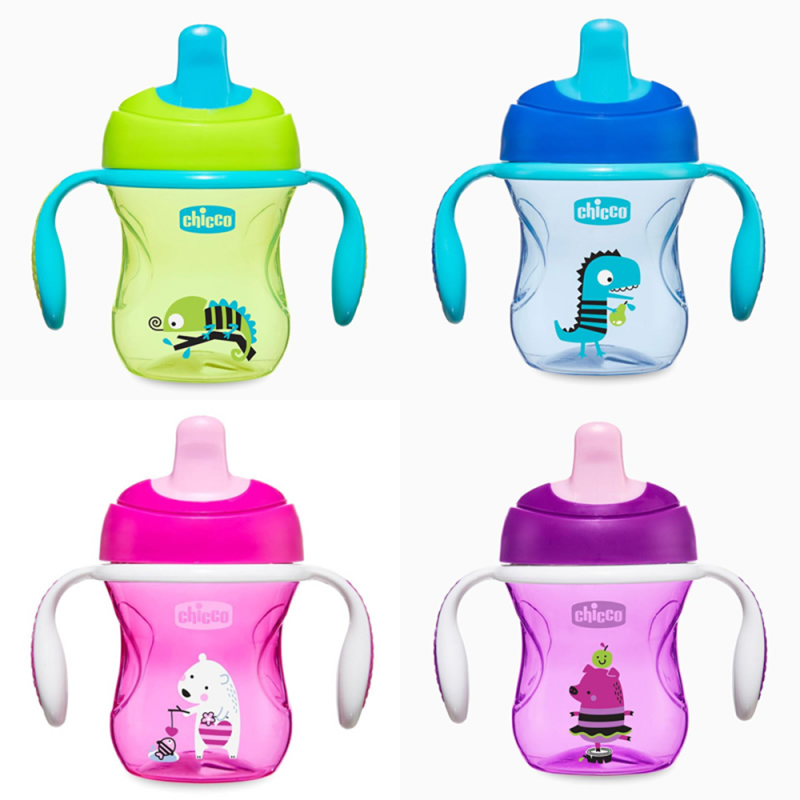 لیوان آبمیوه خوری سوپاپ دار چیکو Chicco حجم 200 میلی لیتر