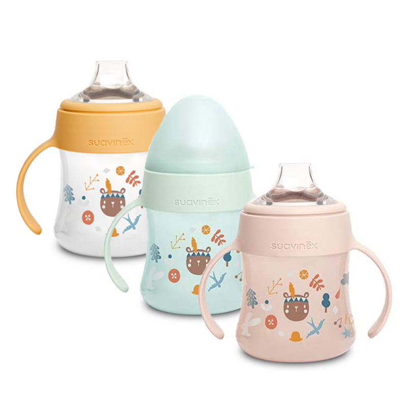 لیوان آبمیوه خوری +4 ماه سواوینکس  Suavinex  طرح سرخ پوست