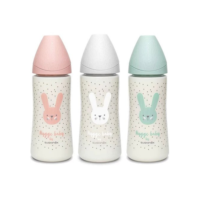 شیشه شیر طلقی  سواوینکس Suavinex حجم 360 میلی لیتر طرح خرگوش