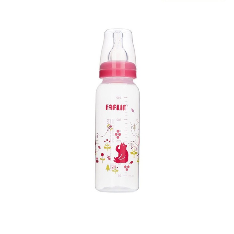 شیشه شیر طلقی سوپاپ دار فارلین Farlin حجم 240  میلی لیتر