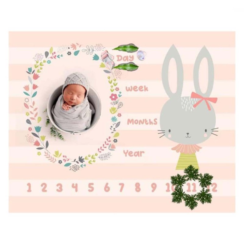 پارچه عکاسی ماهگرد نوزاد الپی کیدز LP kids سایز 120×150 سانتی متر