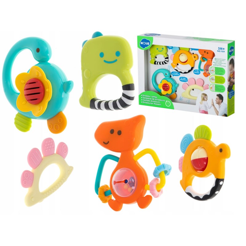 پک جغجغه بسته 5 عددی هولی تویز Huile Toys کد 1109