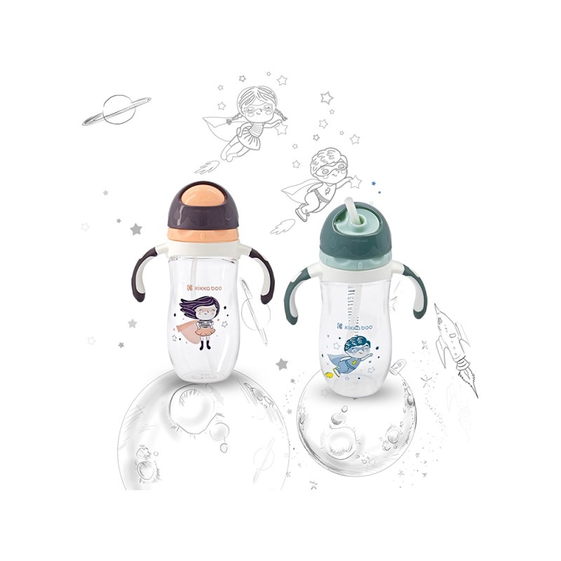 لیوان نی دار +12 ماه کیکابو Kikkaboo ظرفیت 300 میلی لیتر