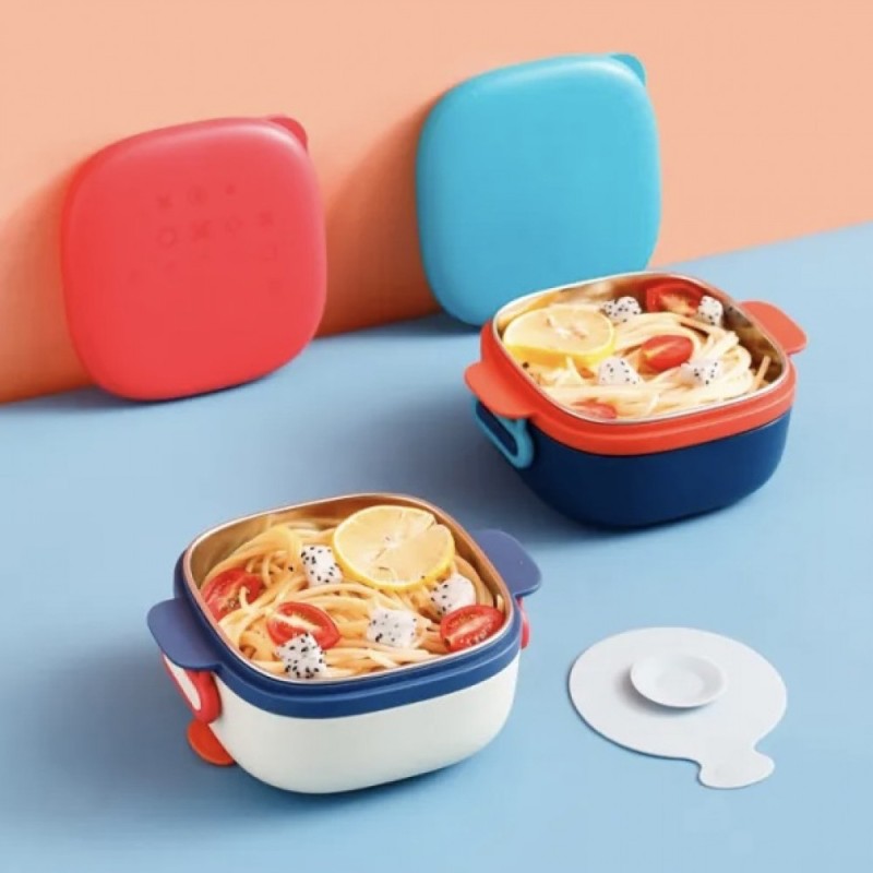 ظرف غذای استیل درب دار رووکو Rovco حجم 520 میلی لیتر