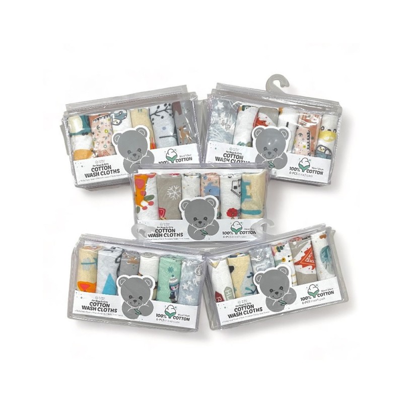 دستمال نخی 6 عددی بیبی فورلایف BABY4LIFE