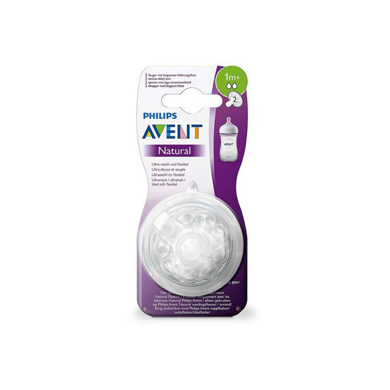 سر شیشه +1 ماه دو قطره فیلیپس اونت Philips Avent بسته دو عددی