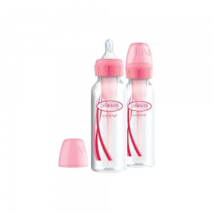شیشه شیرطلقی  0+ ماه دکتر براون Dr Browns ظرفیت 250 میلی لیتری بسته دو عددی