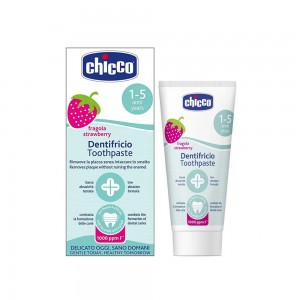 خمیردندان 1-5 سال چیکو chicco با طعم توت فرنگی ظرفیت 50 میلی لیتر