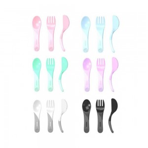 ست قاشق ، کارد و چنگال 6+ ماه تویست شیک Twistshake بسته سه عددی