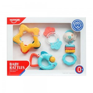 ست جغجغه و دندانگیر هانگر Huanger بسته 4 عددی