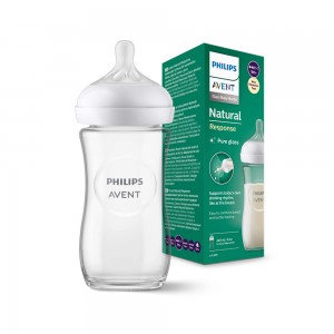 شیشه شیر پیرکس 1+ ماه فیلیپس اونت PHILIPS AVENT ظرفیت 240 میلی لیتر