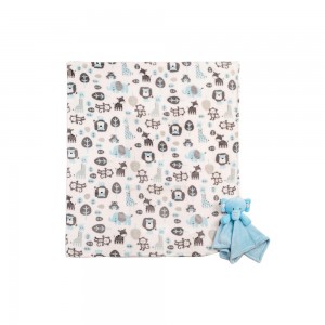 پتو نوزاد دو تکه با دستمال عروسکی My Little Love