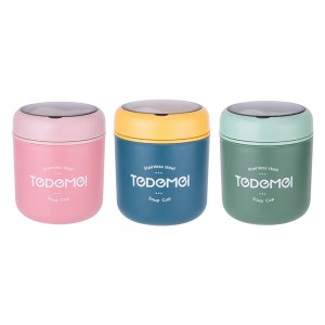 ظرف غذا استیل قاشق دار Tedemel ظرفیت 500 میلی لیتر