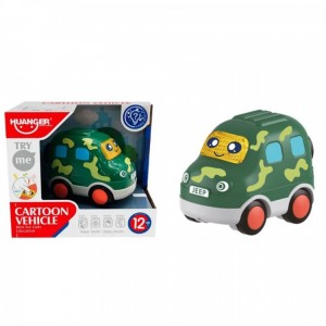 اسباب بازی ماشین  موزیکال هانگر Huanger طرح جیپ سبز