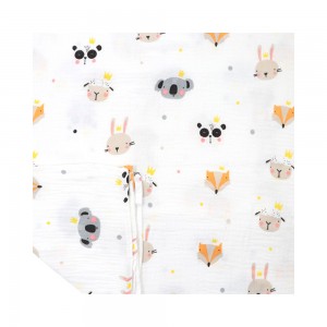 خشک کن دورپیچ موسلین بیبی فورلایف Baby4life طرح دخترانه