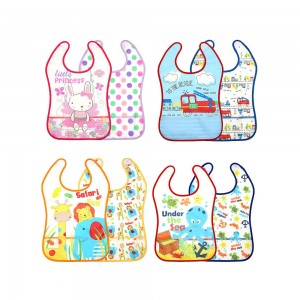 پیشبند نوزادی پلاستیکی لیون بیر lion bear بسته دو عددی