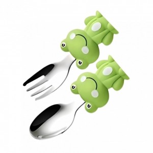 ست قاشق و چنگال استیل طرح حیوانات