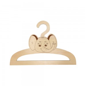 چوب لباسی چوبی کودک طرح فیل