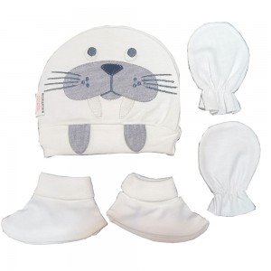ست کلاه ، دستکش و پاپوش نوزادی مادرکر Mothercare