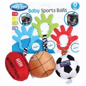 آویز توپ پلی گرو Playgro بسته 3 عددی