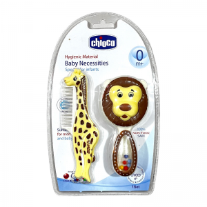 شانه و برس نوزاد طرح شیر و زرافه چیوکو Chioco