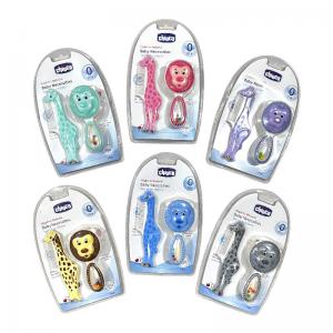 شانه و برس نوزاد طرح شیر و زرافه چیوکو Chioco