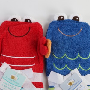 ست حوله و  لیف عروسکی luvable friends