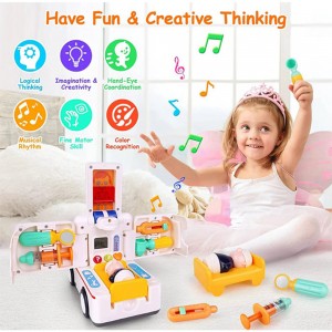 اسباب بازی ماشین آمبولانس موزیکال هولی تویز hola toys