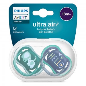 پستانک ارتودنسی 18+ ماه فیلیپس اونت Philips Avent بسته دو عددی  SCF349/12