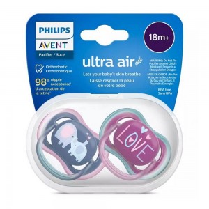 پستانک ارتودنسی 18+ ماه فیلیپس اونت Philips Avent بسته دو عددی  SCF349/12