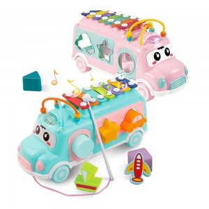 اسباب بازی بلز اتوبوس پازلی هانگر HUANGER کد 8019