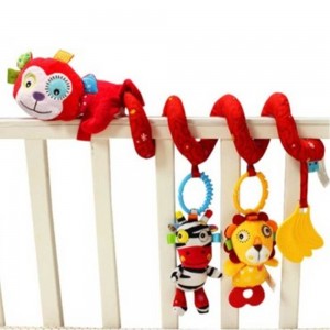 آویز تخت مارپیچ جولی بیبی JOLLY BABY طرح میمون قرمز