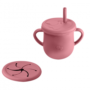 لیوان  سیلیکونی دوکاره هاگی باگی huggy buggy