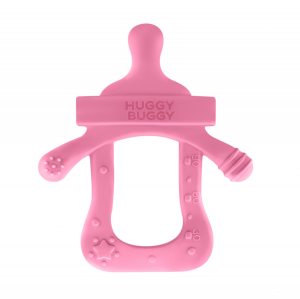 دندانگیر سیلیکونی هاگی باگی Huggy Buggy طرح شیشه شیر