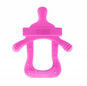 دندانگیر سیلیکونی هاگی باگی Huggy Buggy طرح شیشه شیر