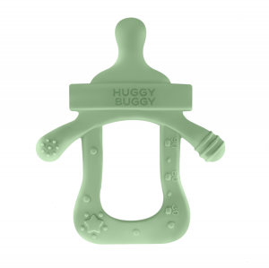 دندانگیر سیلیکونی هاگی باگی Huggy Buggy طرح شیشه شیر