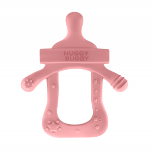 دندانگیر سیلیکونی هاگی باگی Huggy Buggy طرح شیشه شیر
