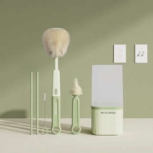 شیشه شور سیلیکونی استند دار باتل براش bottle brush