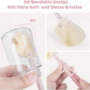 شیشه شور سیلیکونی استند دار باتل براش bottle brush